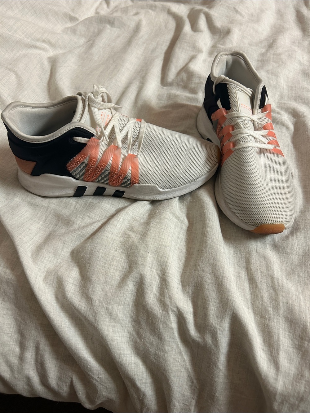 Adidas Equipment Lightweight Sneakers White, Pink, Black (8.5) True to Size